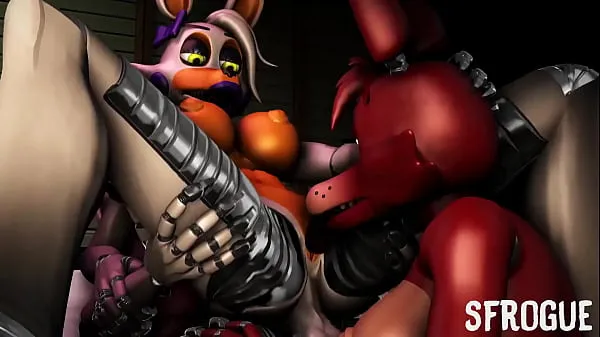 Quente Mangle, Lolbit and Foxy fucking hard Filmes quentes