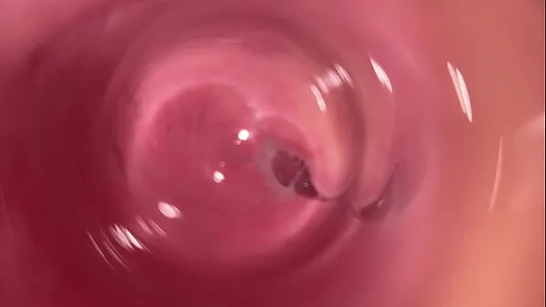 Hotte Internal camera inside tight creamy Vagina, Dick's POV varme filmer