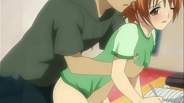 뜨거운 Older Stepbrother Touching her StepSister While she Studies - Uncensored Hentai 따뜻한 영화