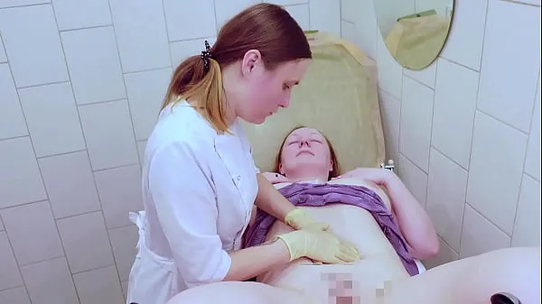 Hotte Medical exam with breasts and gyno varme film