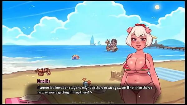 گرم My Pig Princess [ Hentai Game PornPlay ] Ep.28 princess exposing her cute anus to the public crowd to win the bikini contest گرم فلمیں