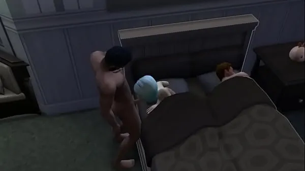 गर्म Skinny nyphoman gets impaled next to her sleeping boyfriend गर्म फिल्में