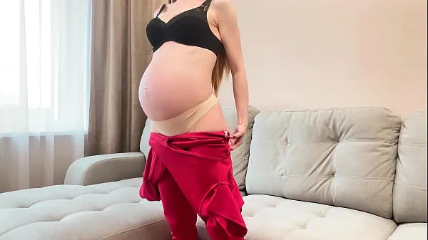 Vroči Cum Twice in Redhead Stepmom Nine Months Pregnant - She Best Sucks and Rides Cock topli filmi