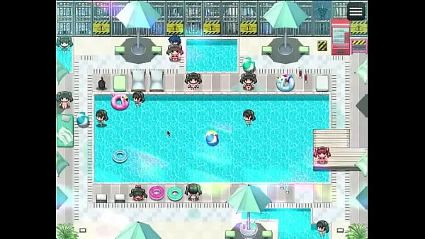 뜨거운 Hentai game Summer Pool Twin Tails 따뜻한 영화