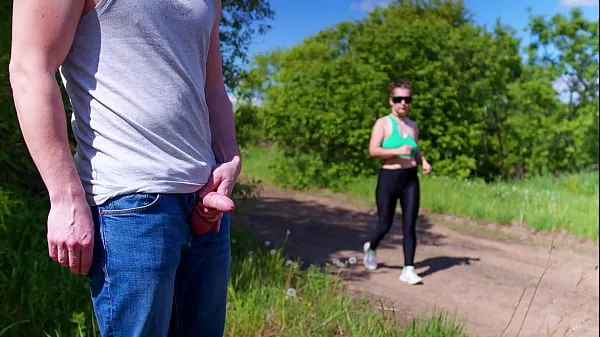 Hete The exhibitionist accidentally met a sports stranger and...! XSanyAny warme films