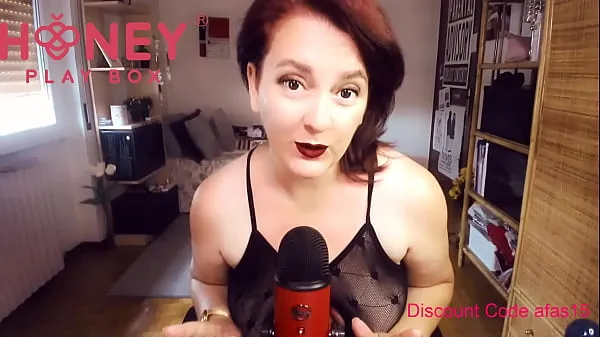 Sexy unboxing Joi the licker G-Spot vibrator from the Honeyplaybox insane clitoral orgasm Filem hangat panas