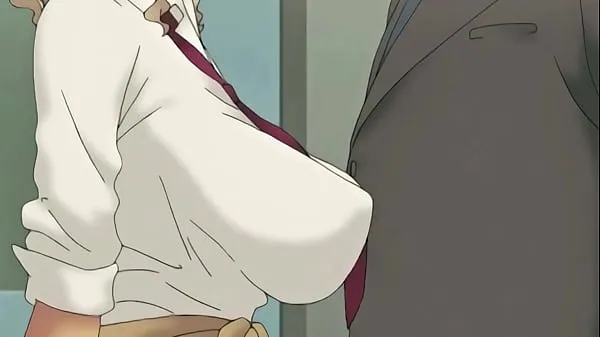 Quente Busty Students Girl & Fat Old Man Hentai Anime Filmes quentes