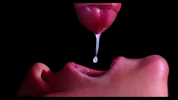 뜨거운 CLOSE UP: BEST Milking Mouth for your DICK! Sucking Cock ASMR, Tongue and Lips BLOWJOB DOUBLE CUMSHOT -XSanyAny 따뜻한 영화