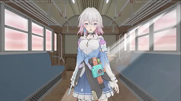 گرم Honkai Star Rail: March 7, he guides Stelle and shows her all the carriages of the Astral Express گرم فلمیں