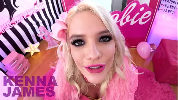 Hot KENNA JAMES Perfect Sexy Blonde Barbie Huge Cock POV Blowjob All The Way Down Deepthroat Facefuck and Cum Swallow - WoW! A warm Movies