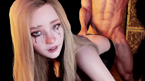 Blonde Girlfriend ass Drilling in a Dungeon | 3D Porn Film hangat yang hangat