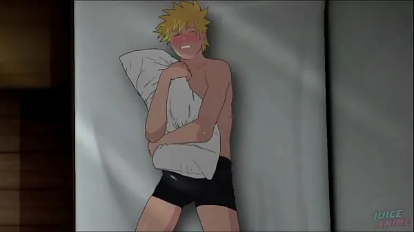 Hot gay) Naruto rubbing his hot dick on the pillow - Bara Yaoi warm Movies