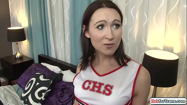 Heta Trans cheerleader Jessica Fappit is ass licked and fingered by a black small tits shemale deepthroats before the guy anal fucks the tgirl varma filmer