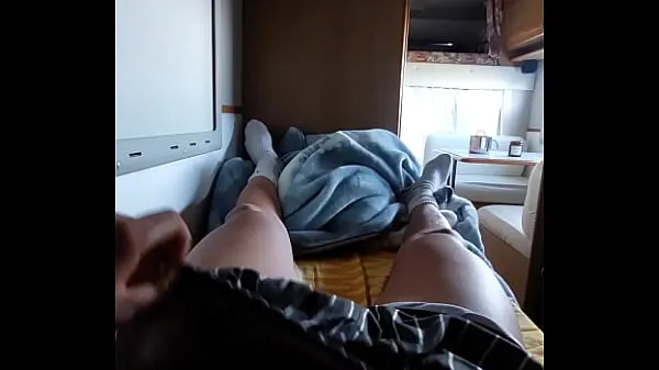 Hot El toro97 relaxes in the camper warm Movies