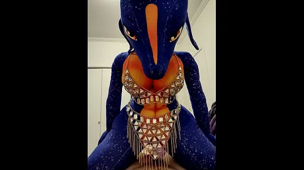 Anthro Dragoness Plush Doll Creampie Film hangat yang hangat