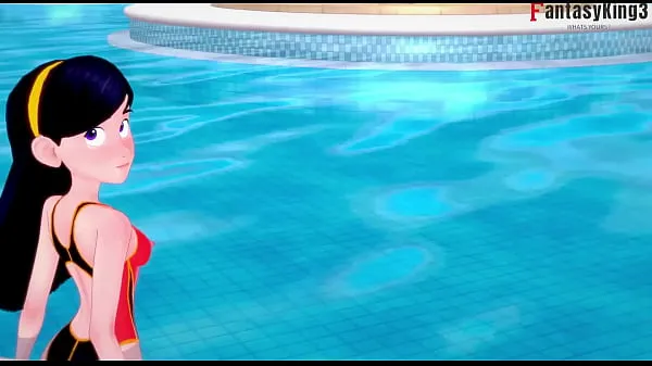 Hot Violet Parr inside the pool POV | The Incredibles | Short (watch the full version on RED and extra scenes on premium warm Movies