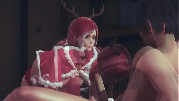 Nóng Hentai cosplay reindeer hard Phim ấm áp