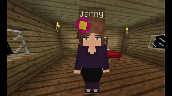 뜨거운 Jenny Minecraft, sex with jenny 따뜻한 영화