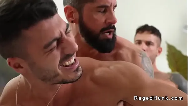 Hot Landscaper gang banged by gay couple in their home warm Movies