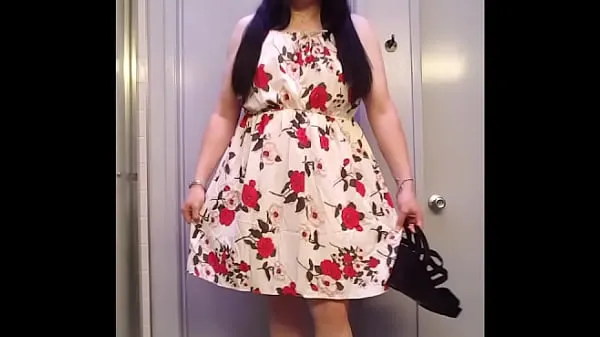 Hotte Shopping Stories - Wearing A New Shein Dress To Show You My Torrid Black Wedge Sandles varme film