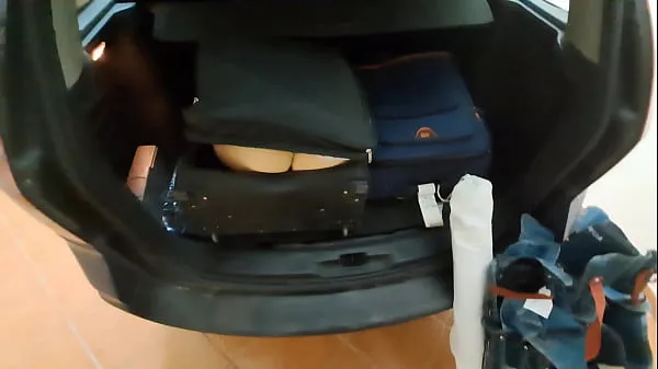Hot Wife hides in a travel bag and gets anal creampie from her husband's best friend warm Movies