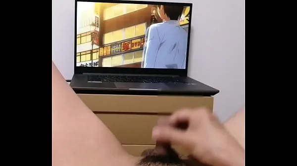 Hete Horny Otaku Moaning Jerking Off Big Dick While Watching Cute Pretty Young Girl Fuck Hot Hentai anime. camshot POV warme films