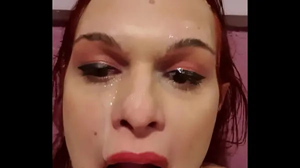 Hot Ariela trans doing skin care with cum warm Movies