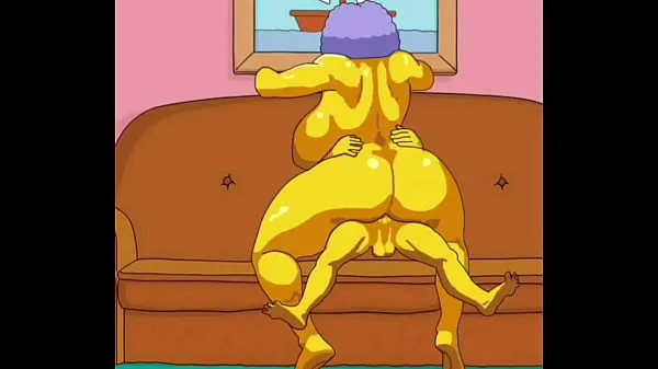 گرم Selma Bouvier from The Simpsons gets her fat ass fucked by a massive cock گرم فلمیں