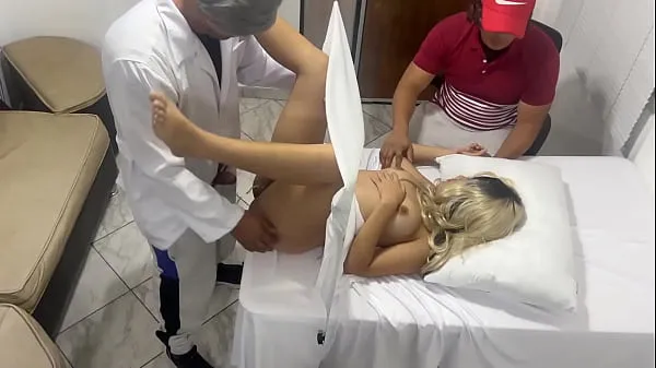 Hot My Wife is Checked by the Gynecologist Doctor but I think He is Fucking Her Next to Me and my Wife likes it NTR jav warm Movies