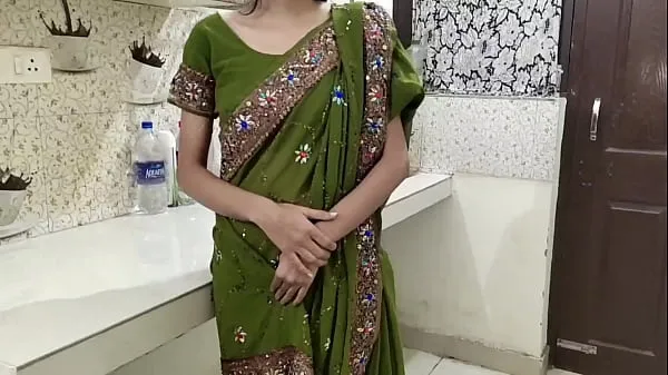 Hot Indian Hot Stepmom has hot sex with stepson in kitchen! with clear Audio, Indian Desi stepmom dirty warm Movies