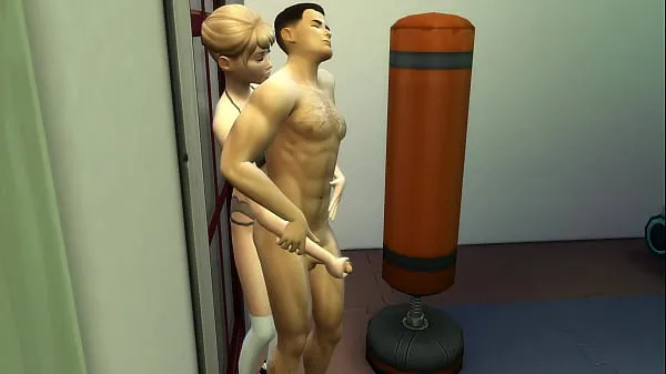 गर्म My trainer tricks me into paying him with sex at the gym - Sims 4 गर्म फिल्में