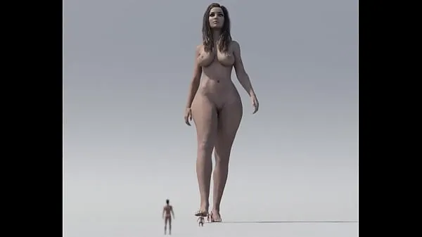 Hot naked giantess walking and crushing tiny men warm Movies