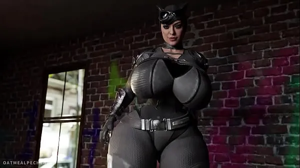 Hotte Cat Woman get a big dick in her ass varme film