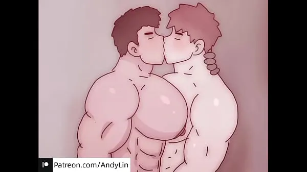 गर्म Anime~big muscle boobs couple， so lovely and big dick ~(watch more गर्म फिल्में