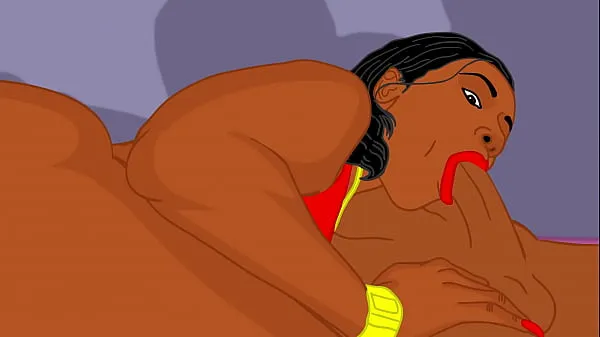 Hotte Cartoon Cherokee D Ass gives an amazing big ass hentai blowjob varme film