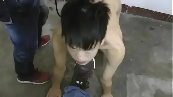 热Smooth Asian Slave Doggy Trainning温暖的电影