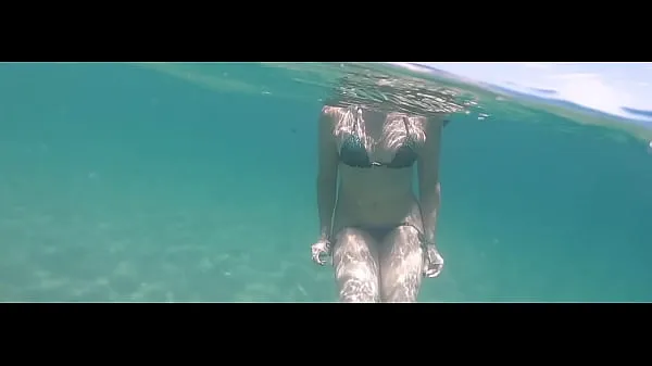 Heta My mermaid, swimming naked on the beach, beautiful and hot wife varma filmer