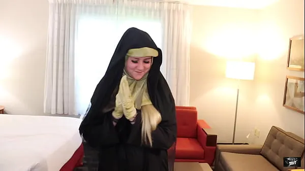 Hot Halloween Creampie: Buxom Virgin Nun Gives Her Pussy Away to save an innocent guy's soul and ends up with cum dripping out of her pussy (EmilySkyXXX warm Movies