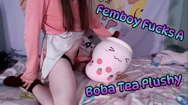 Hot Femboy Fucks A Boba Tea Plushy! (Teaser warm Movies