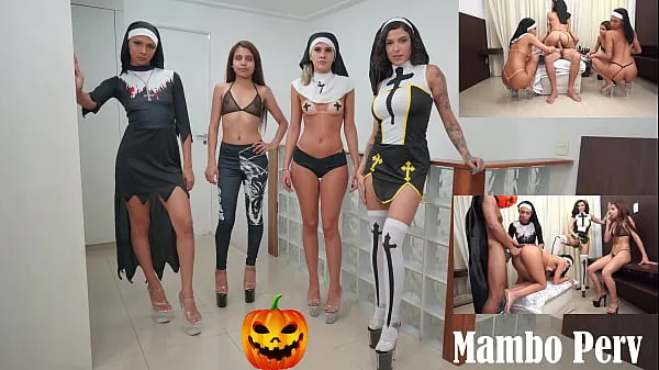 Hotte Halloween Perv Nuns squad : 4 perv nuns sex ritual & reverse gangbang (Anal, nuns, blasphemy, 1guy on 4 girls, demon girl, gapes, ATM,ATOGM) OB230 varme film
