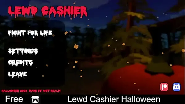Vroči Lewd Cashier Halloween (free game itchio) Visual Novel topli filmi