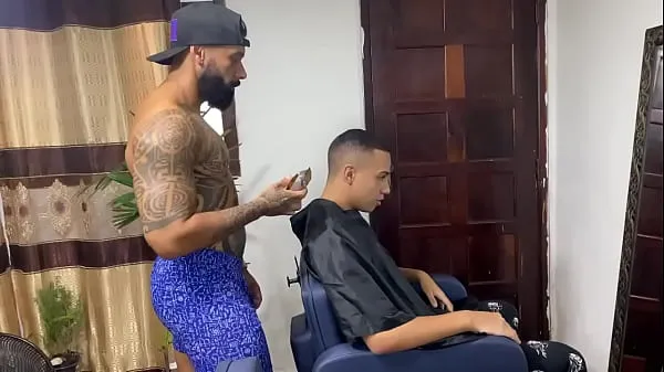 Hot Trying the Barber's Cock warm Movies