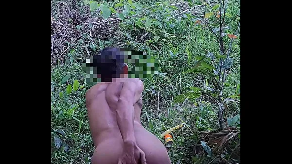 Hot Myanmar gay outdoor solo anal play warm Movies