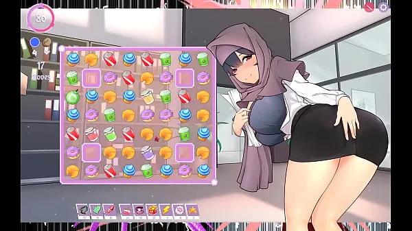 Hot Tsundere Milfin [ HENTAI Game PornPlay ] Ep.4 boss in hijab show me her dripping wet pussy warm Movies