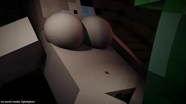 Hot Minecraft Porn Animation Anime girl and Creeper warm Movies