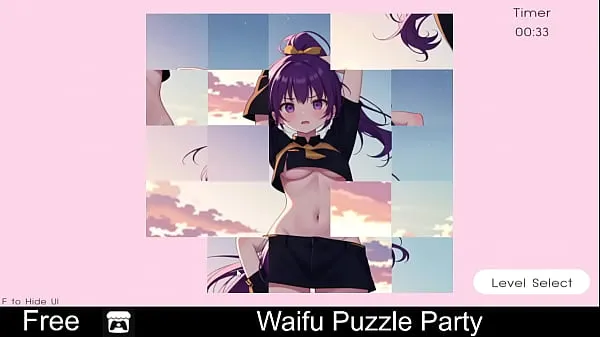 뜨거운 Waifu Puzzle Party 따뜻한 영화