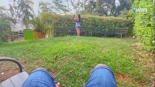 Fucking in the park I take off the condom Filem hangat panas