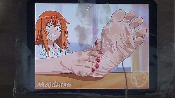 Hot Maki Gamou's feet cum tribute warm Movies