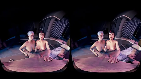 أفلام ساخنة VR] Frost and Skarlet fight over your cum دافئة