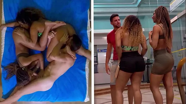 ホットな Two Sexy Brazilians Want His Dick After They See His Bank Balance 温かい映画